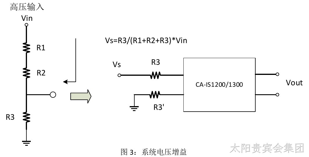 系统电压增益等效电路(图3)
